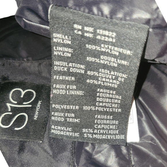 Jacket Coat Down feathers S13 New York small - Picture 8 of 10
